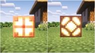 A copper bulb (left) and a redstone lamp (right) (Image via Mojang)